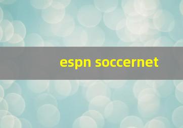 espn soccernet